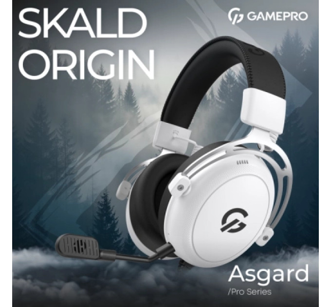 GamePro Навушники GamePro Asgard Skald Origin White (HS850W)