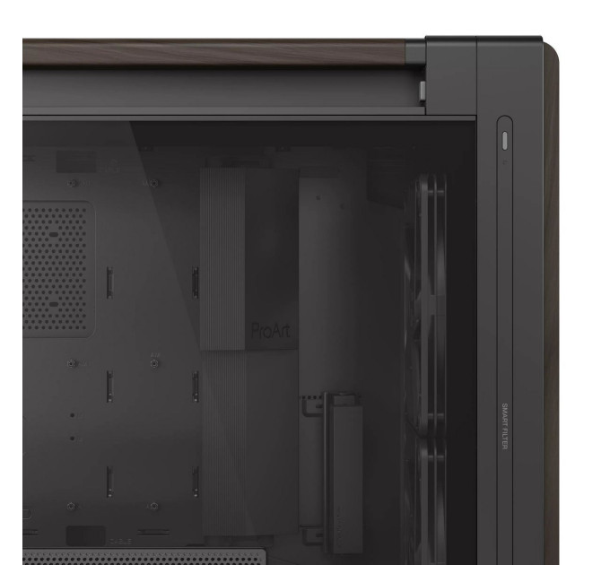 ASUS Корпус Asus ProArt PA602 Walnut Wood Tempered Glass Modern Black (90DC00J0-B09030)