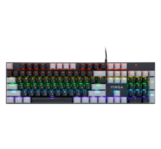 Vinga Клавіатура Vinga KBGM-090 LED Blue Switch USB Grey/Black (KBGM-090BL Grey/Black)