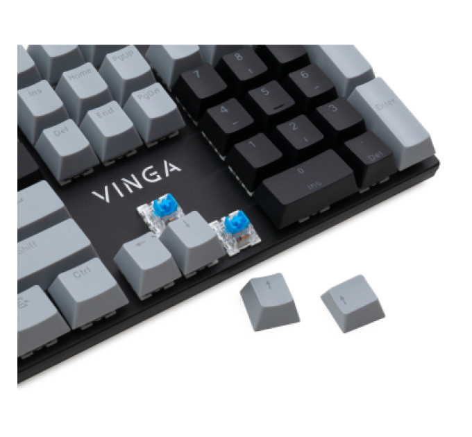 Vinga Клавіатура Vinga KBGM-090 LED Blue Switch USB Grey/Black (KBGM-090BL Grey/Black)