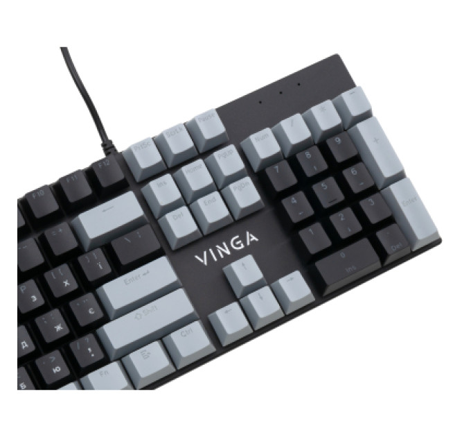 Vinga Клавіатура Vinga KBGM-090 LED Blue Switch USB Grey/Black (KBGM-090BL Grey/Black)