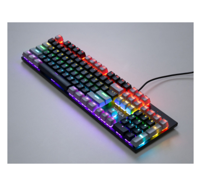 Vinga Клавіатура Vinga KBGM-090 LED Blue Switch USB Grey/Black (KBGM-090BL Grey/Black)