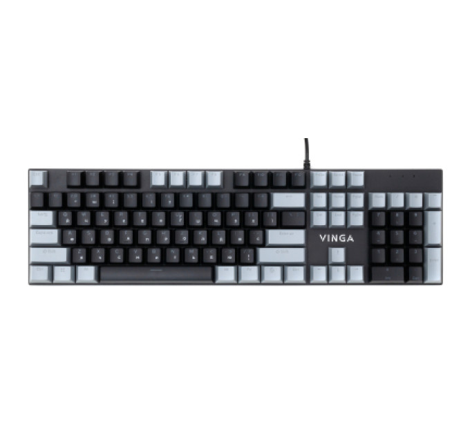 Vinga Клавіатура Vinga KBGM-090 LED Blue Switch USB Grey/Black (KBGM-090BL Grey/Black)