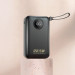 Dudao Батарея універсальна Dudao 20000mAh K14+ 22.5W, PD, QC, USB-A, USB-C(In/Out), with built-in USB-C/Lightning cables, Black (6977196680016)