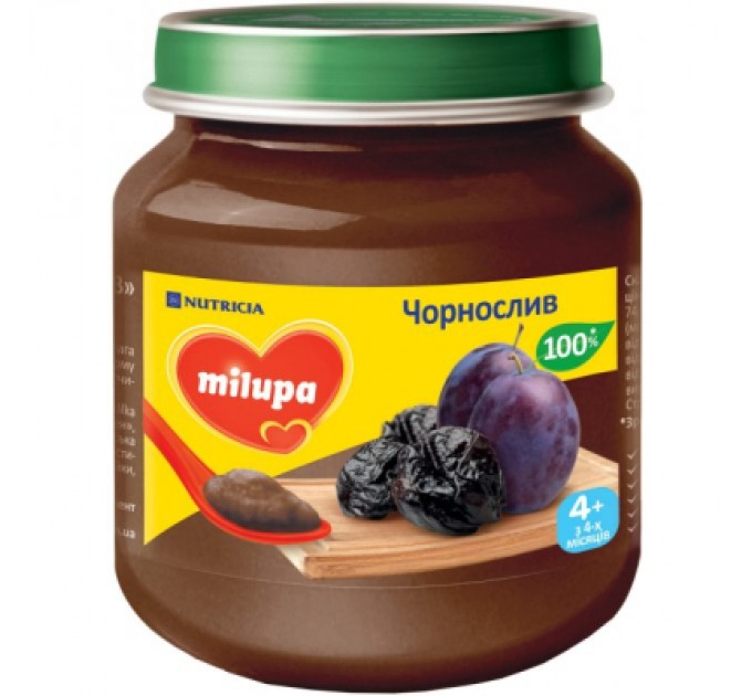 Дитяче пюре Milupa Чорнослив з 4 місяців 125 г (5900852051395)