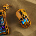 GravaStar Мишка GravaStar Mercury X Pro 8K RGB Wireless/Bluetooth/USB Battle-Worn Yellow (GS_X_PRO_YLW)