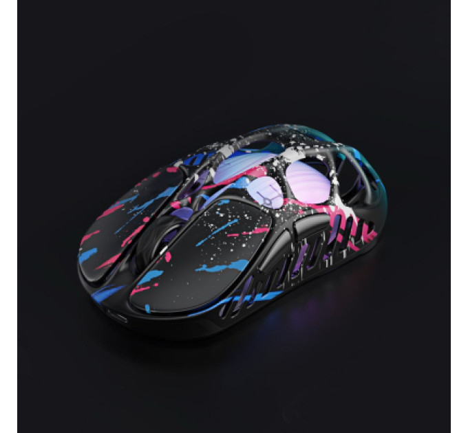GravaStar Мишка GravaStar Mercury X Pro 8K RGB Wireless/Bluetooth/USB Neon Graffiti (GS_X_PRO_CG_BLK)
