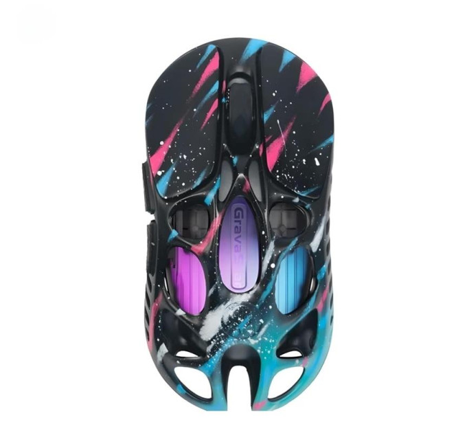 GravaStar Мишка GravaStar Mercury X Pro 8K RGB Wireless/Bluetooth/USB Neon Graffiti (GS_X_PRO_CG_BLK)