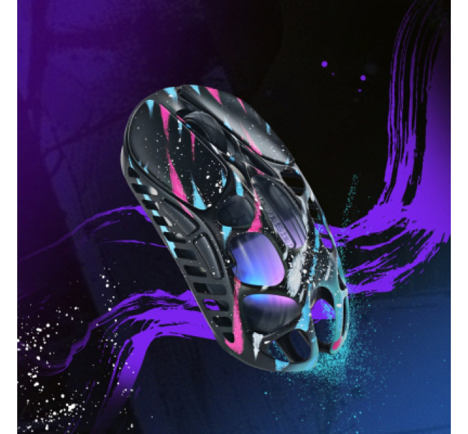 GravaStar Мишка GravaStar Mercury X Pro 8K RGB Wireless/Bluetooth/USB Neon Graffiti (GS_X_PRO_CG_BLK)