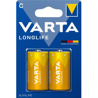 Батарейка Varta C (LR14) Longlife лужна * 2 (04114101422)