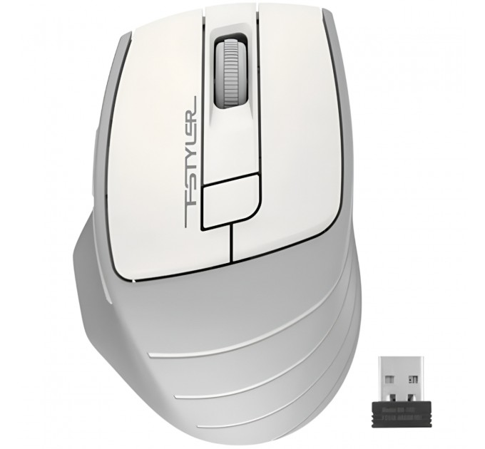 Миша бездротова A4Tech FG30 Grey/White