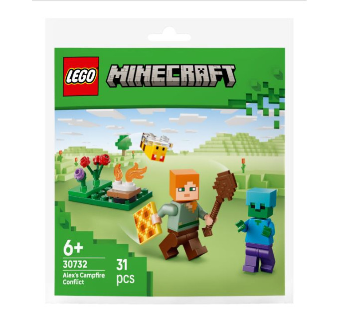 LEGO Конструктор LEGO recruitment Minecraft Конфлікт біля багаття Алекса (30732-)