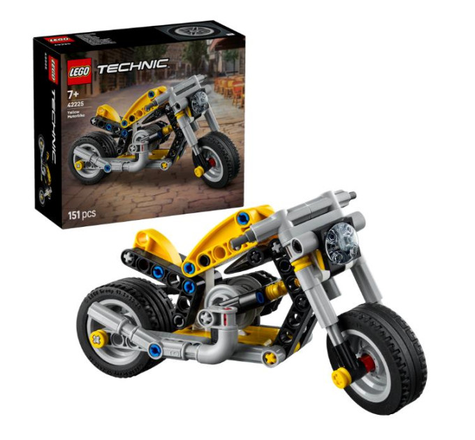LEGO Конструктор LEGO Technic Жовтий мотоцикл (42225)