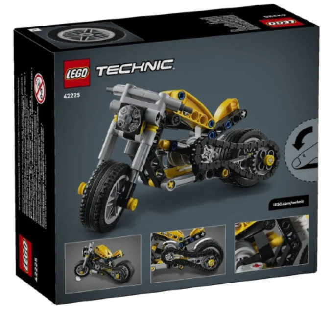 LEGO Конструктор LEGO Technic Жовтий мотоцикл (42225)