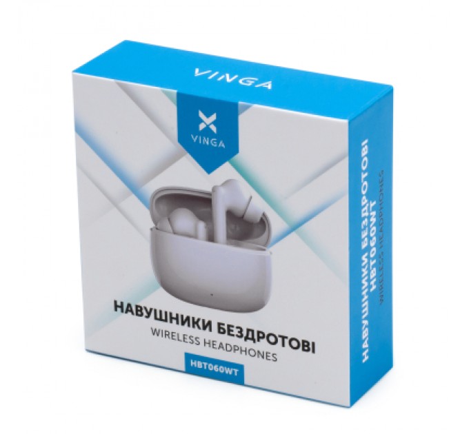 Навушники Vinga HBT060 Bluetooth White (HBT060WT)