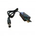 Кабель живлення USB to DC 5.5x2.1mm 0.8m 12V 1.5A XoKo (DC-5-12-1,5A)