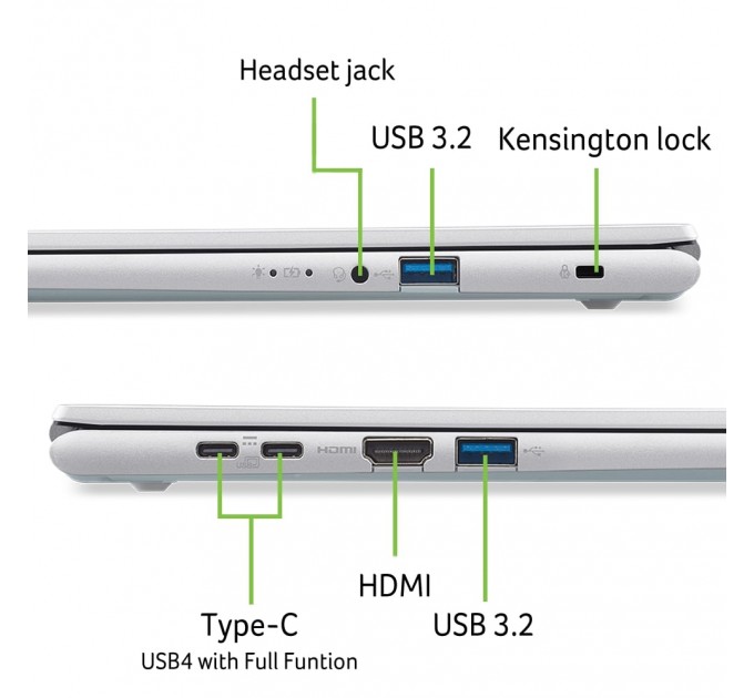 Ноутбук Acer Aspire Go 15 AG15-72P-56D7 (NX.JSVEU.007) Silver