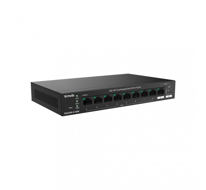 Комутатор Tenda TEG2210P-8-120W