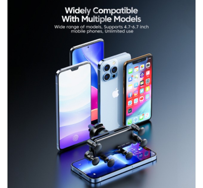 Універсальний автотримач Essager Tourist Gravity Car Mount Phone Holder Black (EZJZL-TR01)