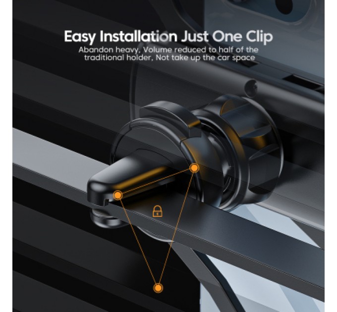 Універсальний автотримач Essager Tourist Gravity Car Mount Phone Holder Black (EZJZL-TR01)