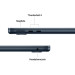 Apple Ноутбук Apple MacBook Air 13 M5 A3449 Midnight (MDHG4UA/A)