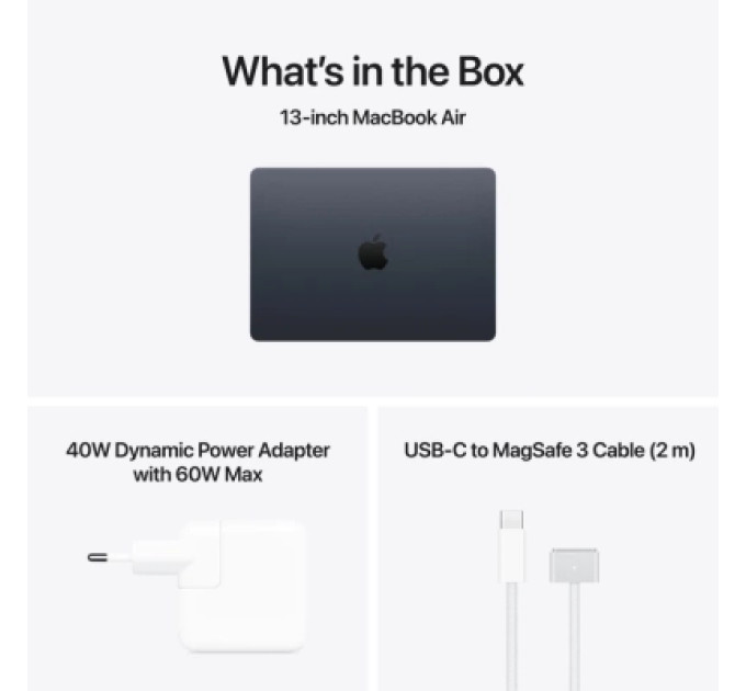 Apple Ноутбук Apple MacBook Air 13 M5 A3449 Midnight (MDHG4UA/A)