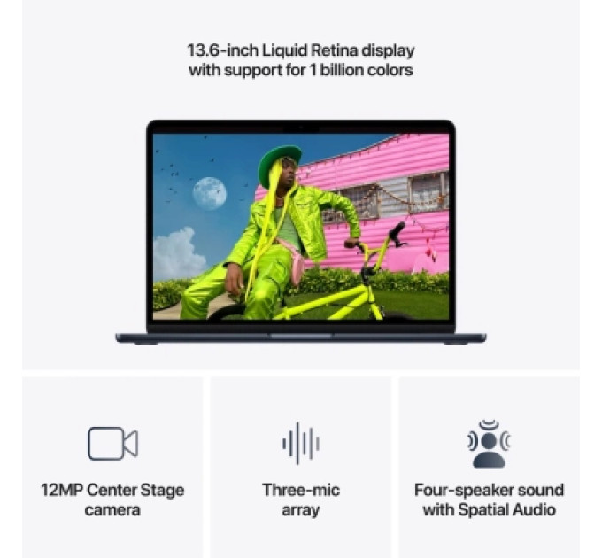 Apple Ноутбук Apple MacBook Air 13 M5 A3449 Midnight (MDHG4UA/A)