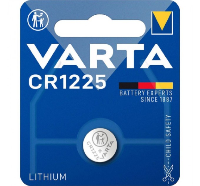 Батарейка CR 1225 літієва * 1 Varta (06225101401)