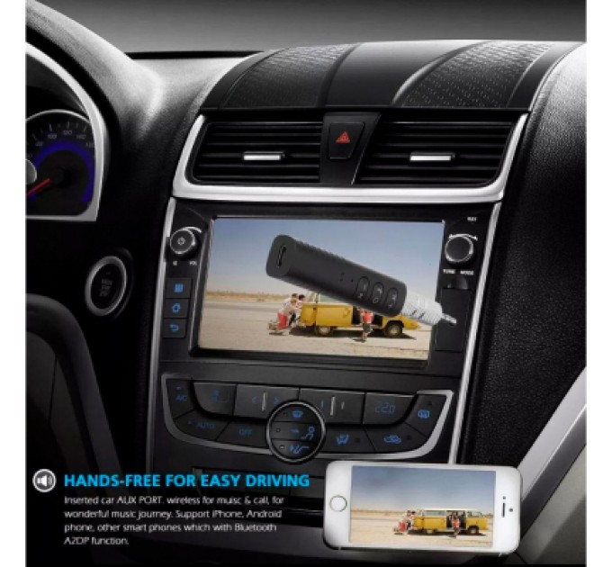 Bluetooth-адаптер Dynamode Bluetooth 4.1 аудио AUX 3.5 мм jack (BT-AUX) (BT-AUX)