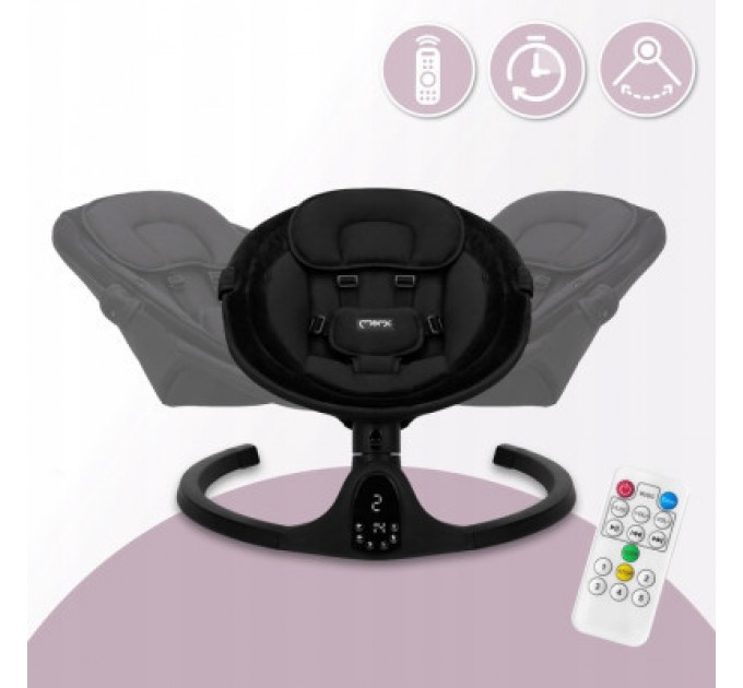 Крісло-гойдалка MoMi Kenani Onyx Black (BULE00038)