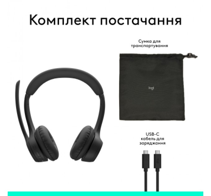 Logitech Навушники Logitech Zone 305 for Business Bluetooth Black (981-001458)
