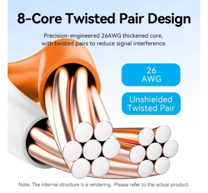 Патч-корд Flat Cat.6 UTP Patch Cable 1M Black VENTION (IBABF)