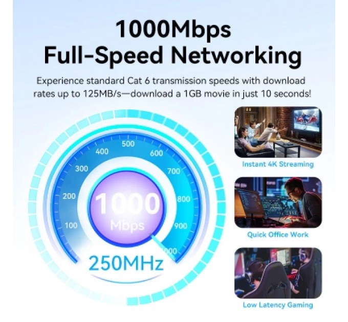 Патч-корд Cat.6 UTP Patch Cable 2M Black VENTION (IBEBH)