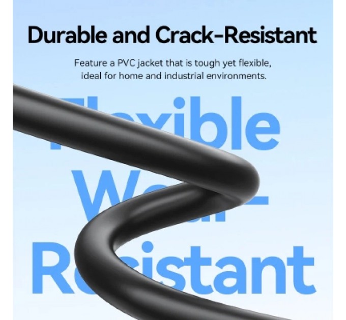 Патч-корд Cat.6 UTP Patch Cable 3M Black VENTION (IBEBI)