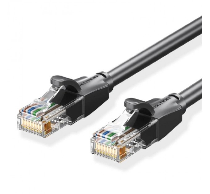 Патч-корд Cat.6 UTP Patch Cable 10M Black VENTION (IBEBL)
