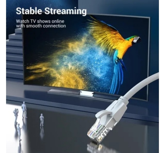 Патч-корд Cat.6 UTP Patch Cable 1.5M Gray VENTION (IBEHG)