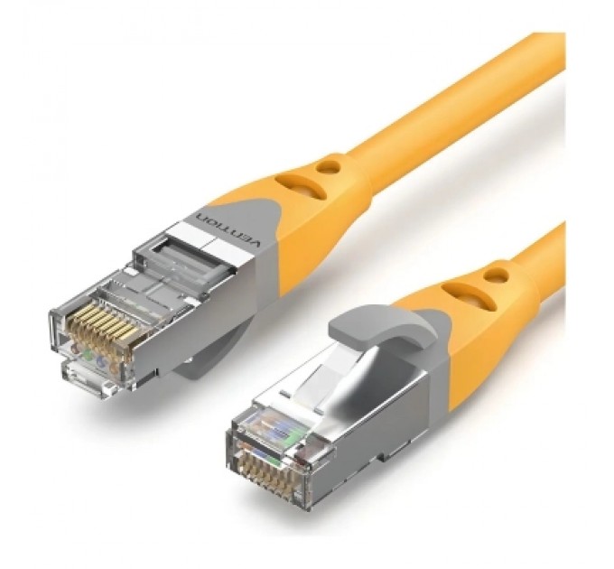 Патч-корд Cat.6A SFTP Patch Cable 0.3M Yellow VENTION (IBHYAA)