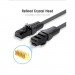 Патч-корд Flat Cat.6 UTP Patch Cable 0.5M Black VENTION (IBJBD)