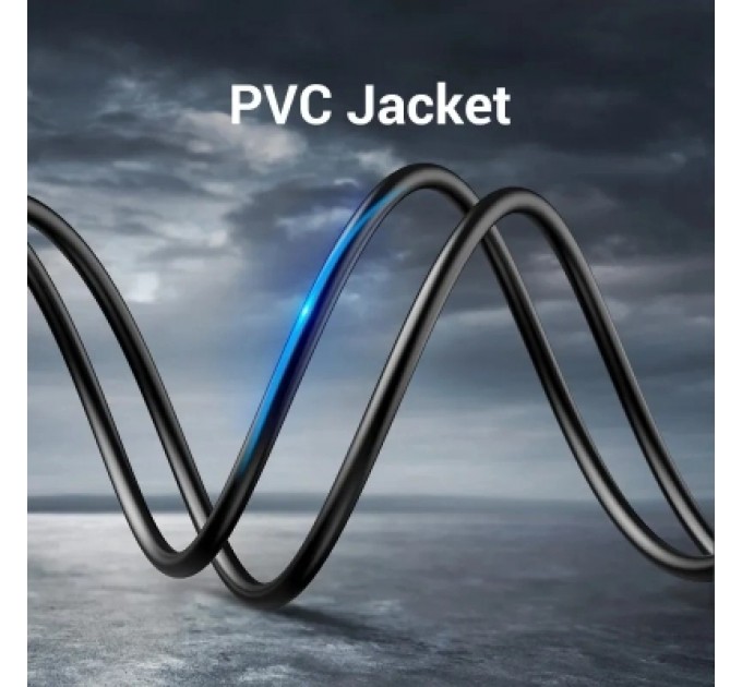 Патч-корд Cat.6 UTP Patch Cable 1M Black VENTION (IBKBF)