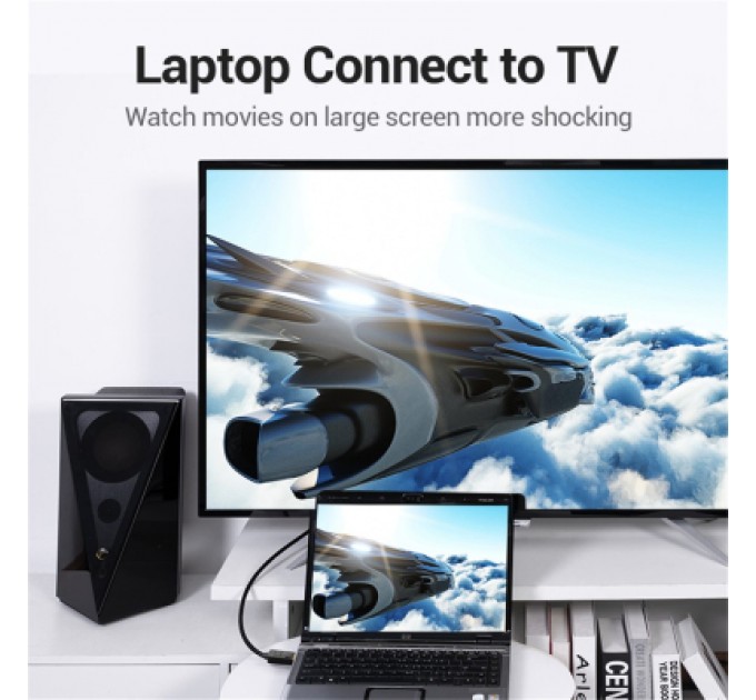 Патч-корд Cat.6 SFTP Extension Patch Cable 2M Black VENTION (IBLBH)