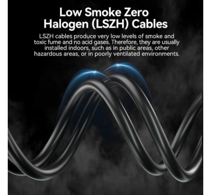 Патч-корд LSZH Cat6 UTP Ethernet Patch Cable 3M Black VENTION (IBNBI)