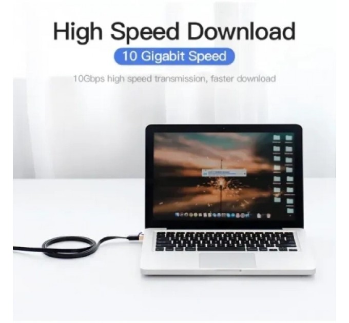 Патч-корд Flat Cat.7 Patch Cable 0.5M Black VENTION (ICABD)