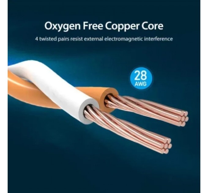 Патч-корд Cat.8 SFTP Patch Cable 0.5M Black VENTION (IKABD)