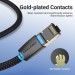Патч-корд Cotton Braided Cat.8 SFTP Patch Cable 5M Black VENTION (IKGBJ)
