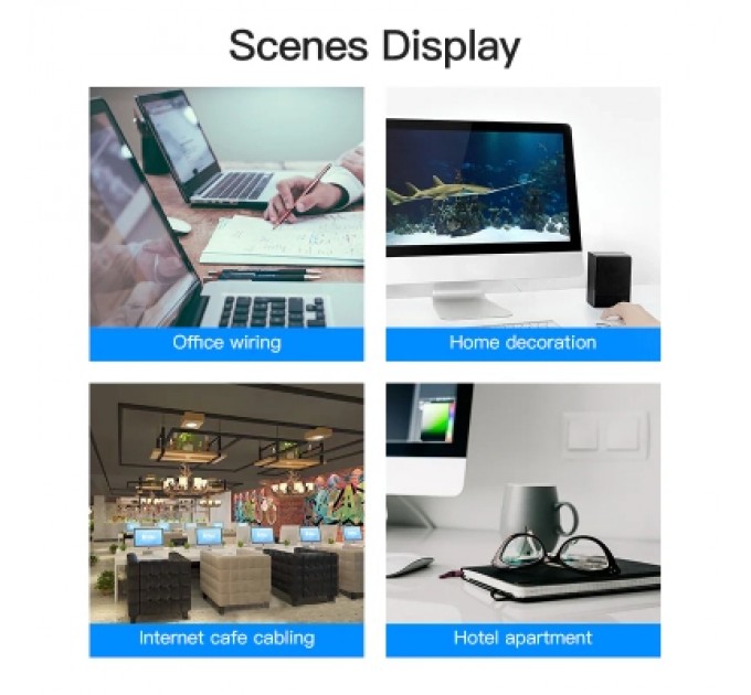 Патч-корд Cat.5E UTP Patch Cable 3M Blue VENTION (VAP-A10-S300)