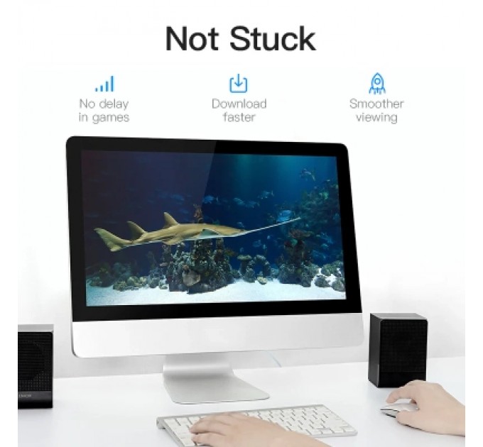 Патч-корд Cat.5E UTP Patch Cable 3M Blue VENTION (VAP-A10-S300)