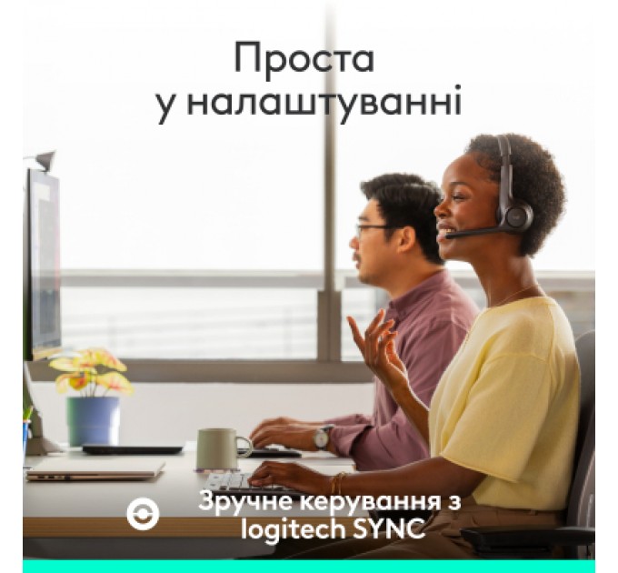 Logitech Навушники Logitech Zone 305 for Business Wireless/Bluetooth UC Black (981-001453)