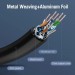 Патч-корд Cat.7 SFTP Patch Cable 0.5M Black VENTION (ICDBD)