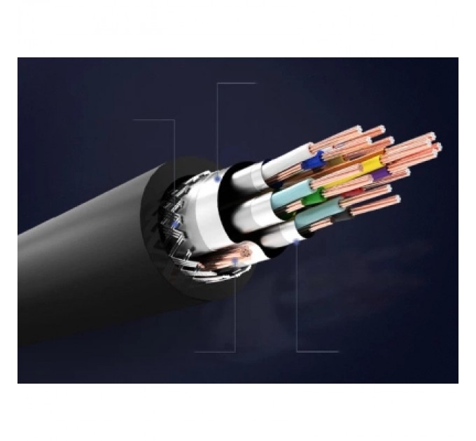 Кабель мультимедійний HDMI Cable 0.75M Black VENTION (AACBE)