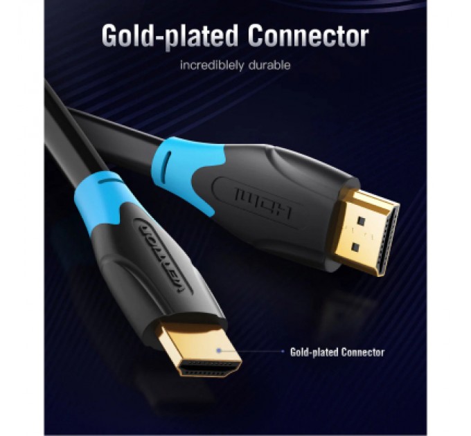 Кабель мультимедійний HDMI Cable 15M Black VENTION (AACBN)